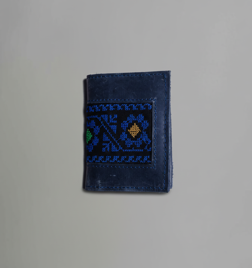 Indigo Genuine Leather Card Holder