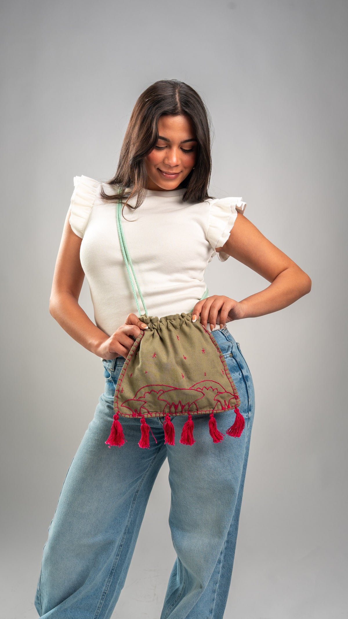 Drift Cross Bag-Dusty Mint shade