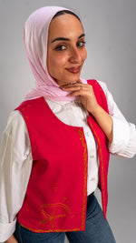 Stargazer Vest- Fuchsia