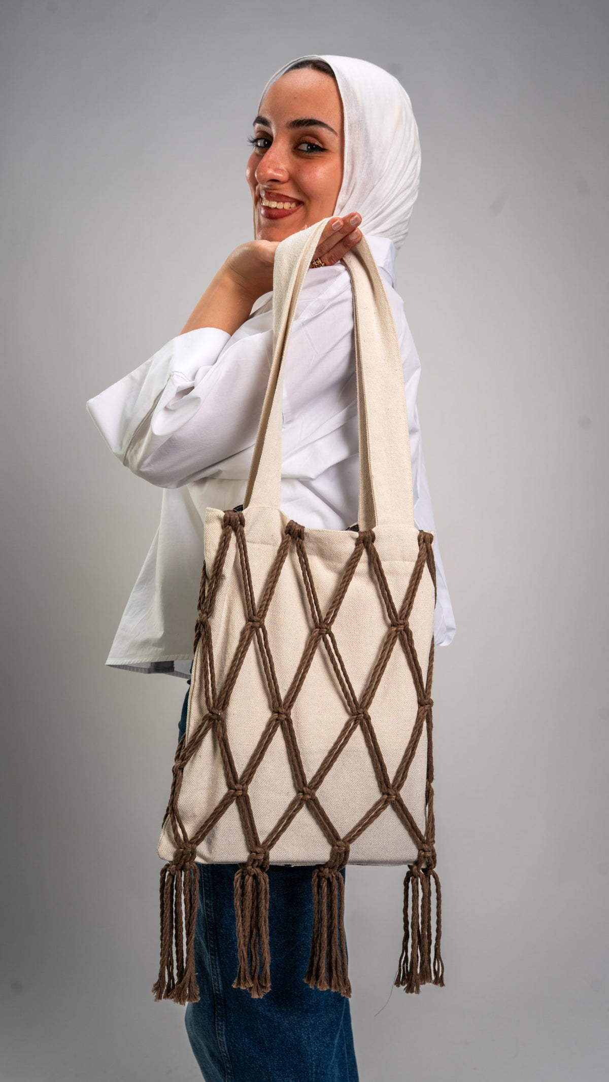 North Star Tote-Off-White