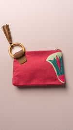 Nilofer Clutch-Fuchsia