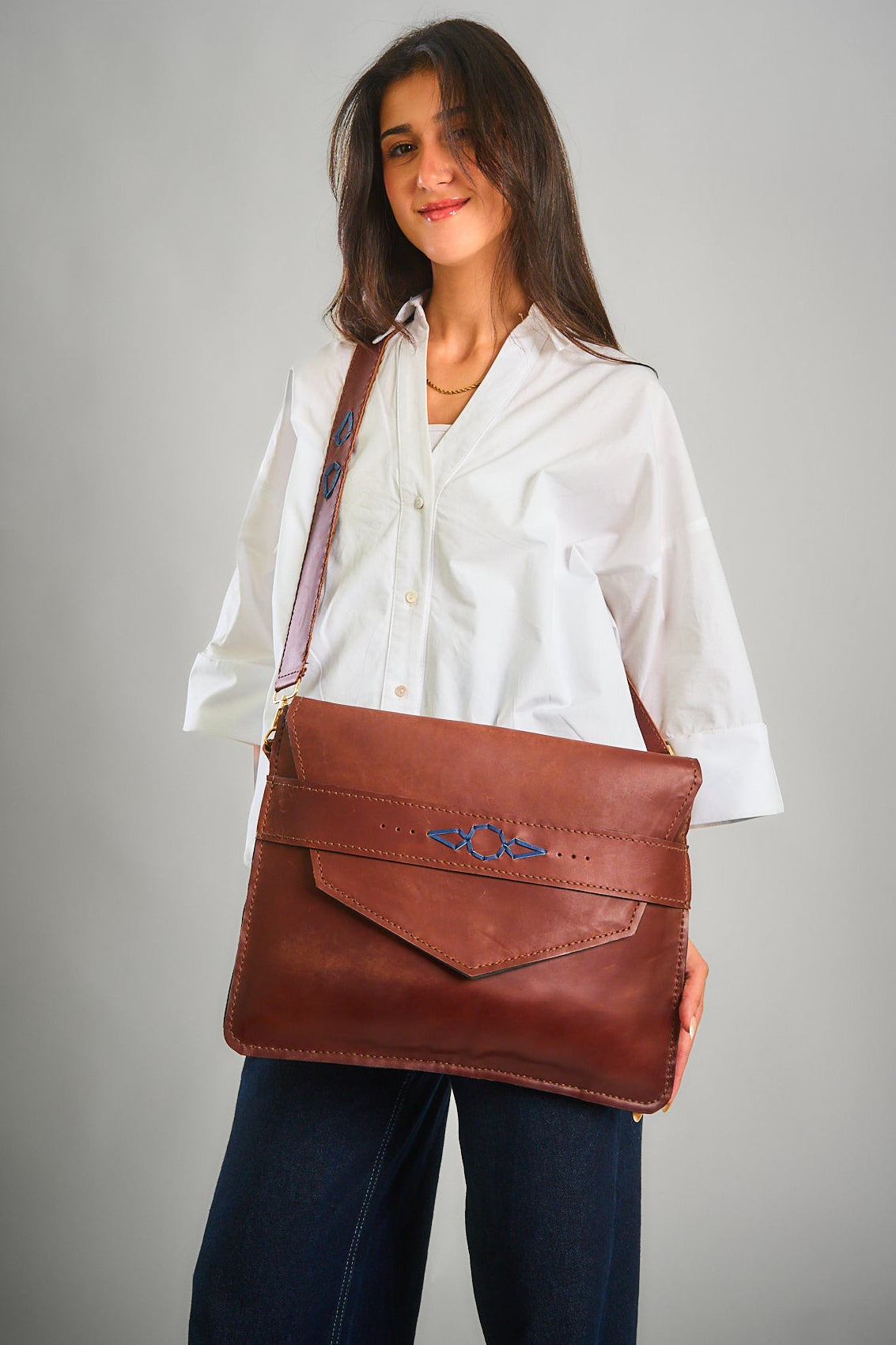 Brown Tulun Leather Bag