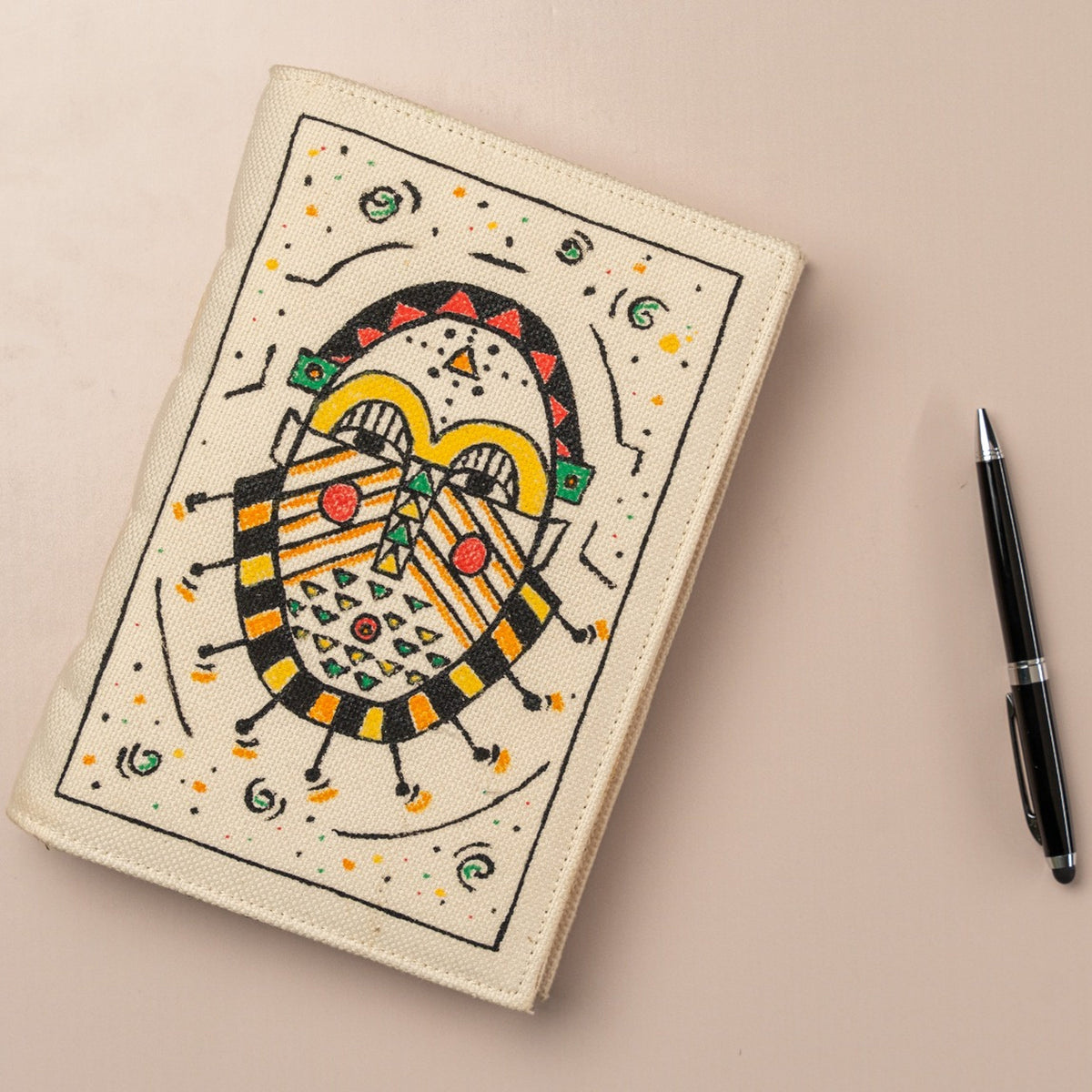 Handpainted Notebook "Dan African Mask"