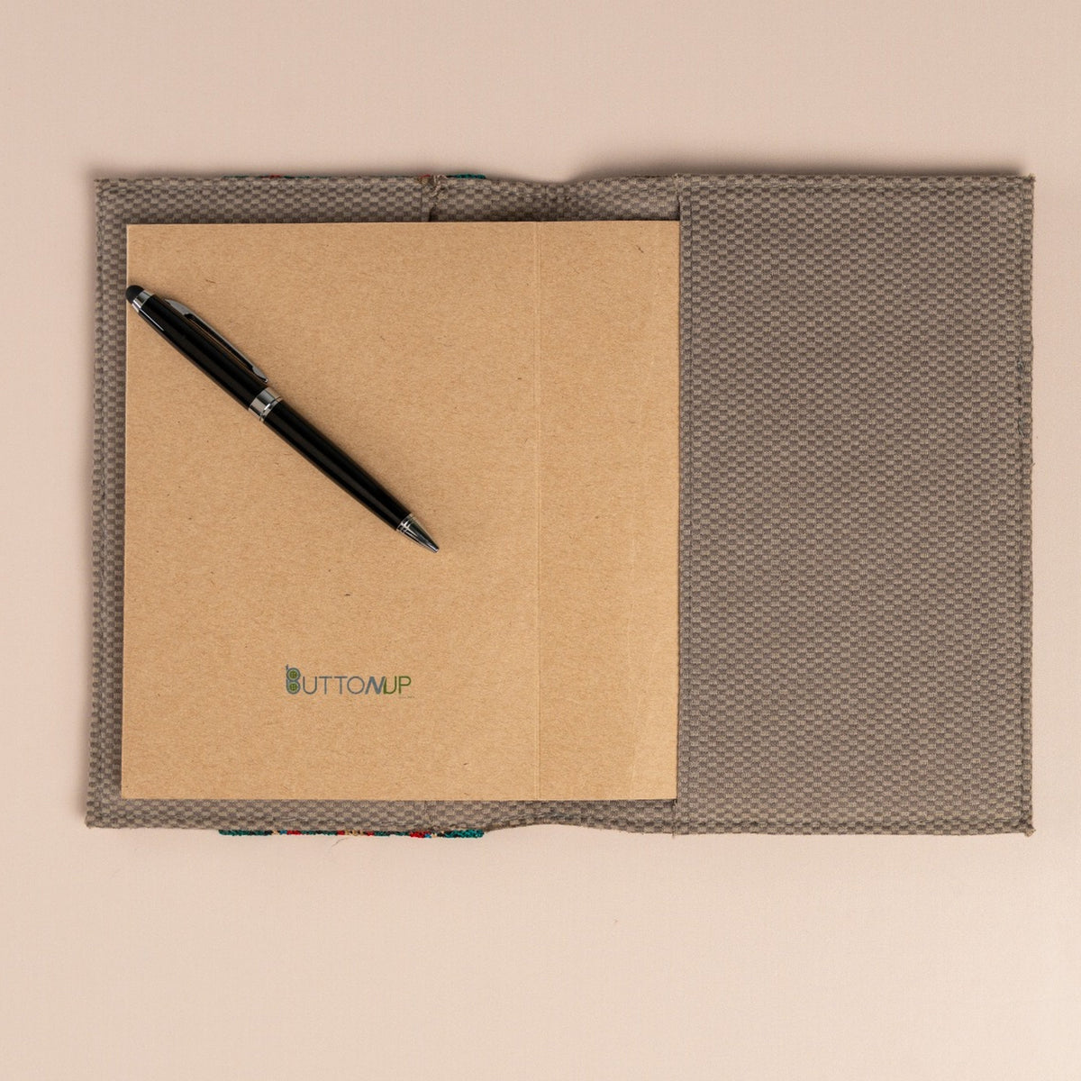 Graphite Grove Linen Notebook