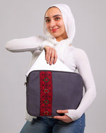 Charcoal Linen Laptop Sleeve