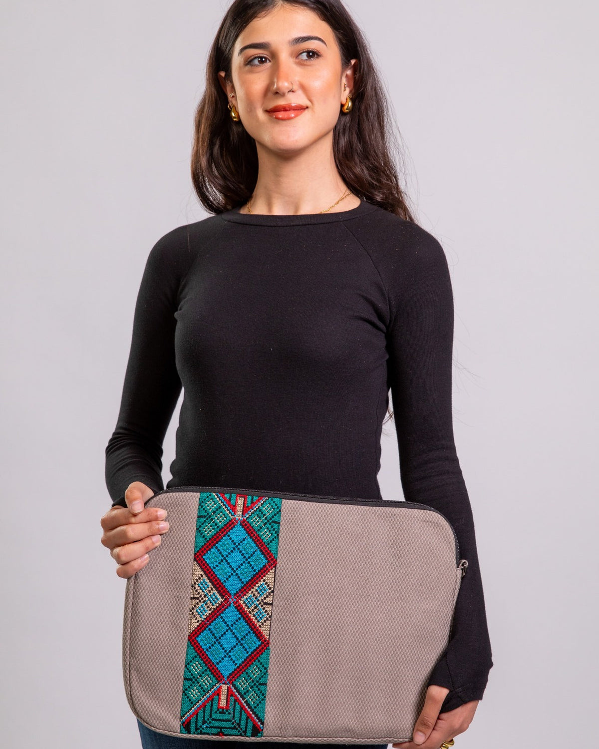 Ashen Linen Laptop Sleeve