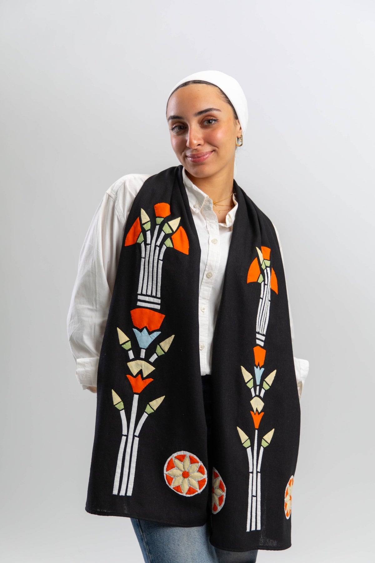 Papyrus & Lotus Shawl
