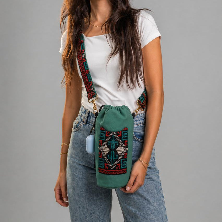 Teal Bottle Holder