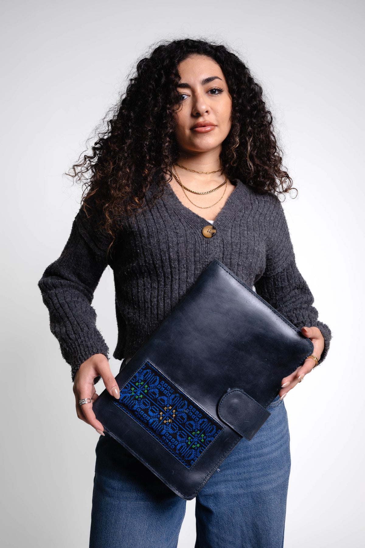 Indigo Genuine Leather Organizer