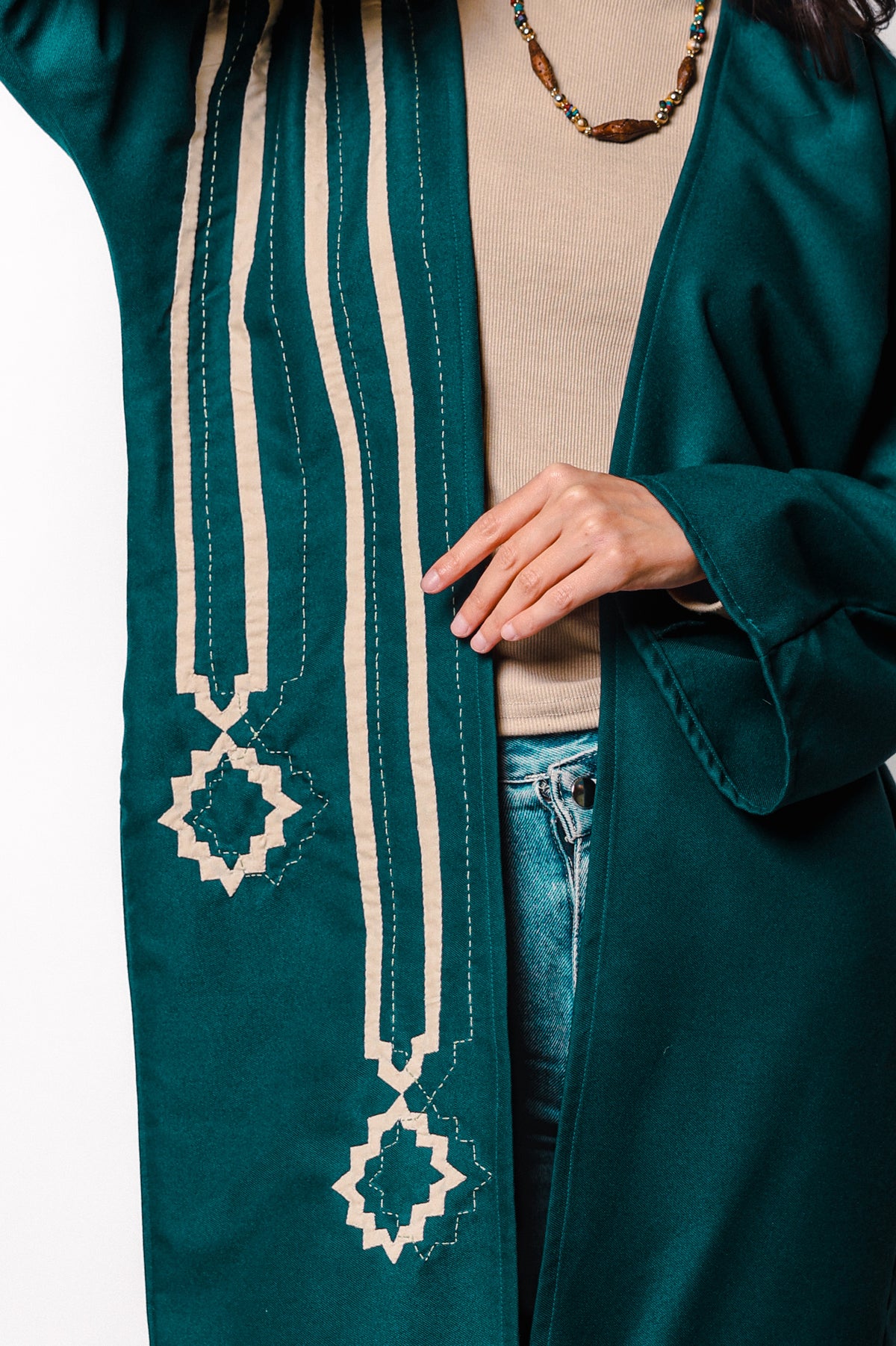 RIWAQ | Green A’mida Kimono