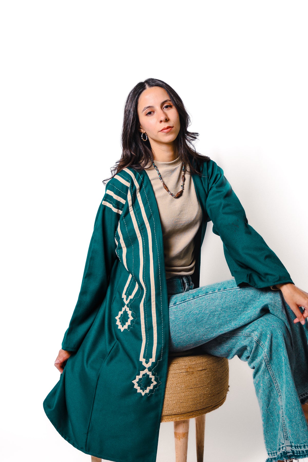 RIWAQ | Green A’mida Kimono