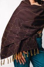 RIWAQ | Brown Qaws Scarf