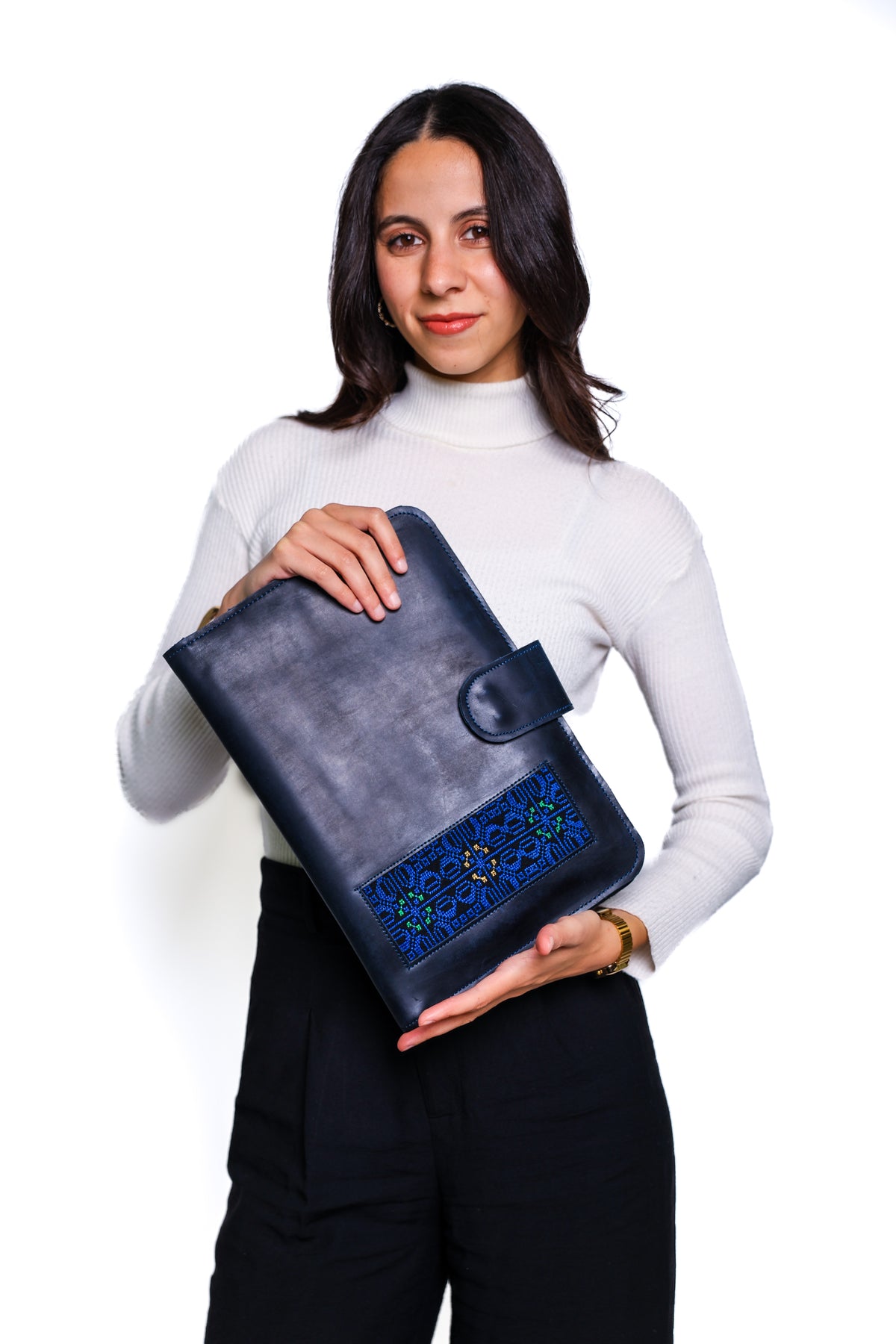 Indigo Genuine Leather Organizer