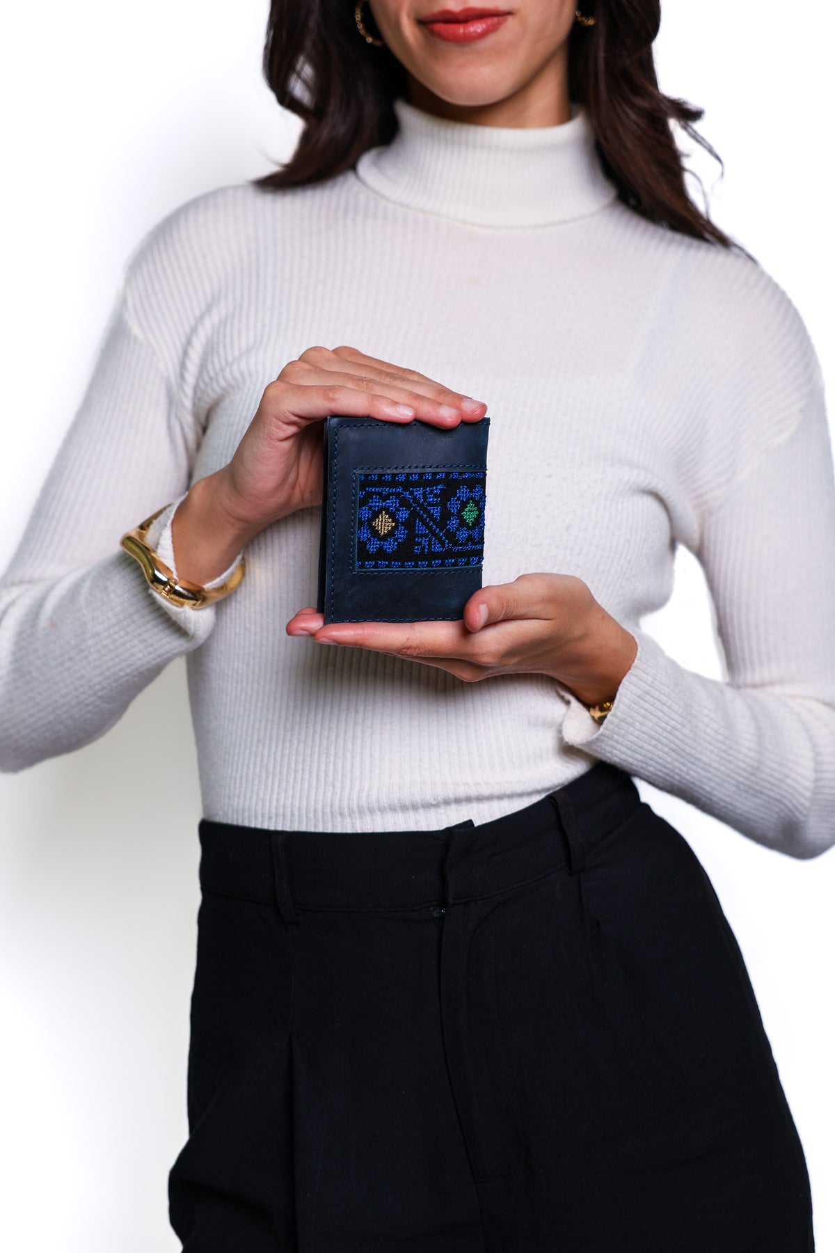 Indigo Genuine Leather Card Holder