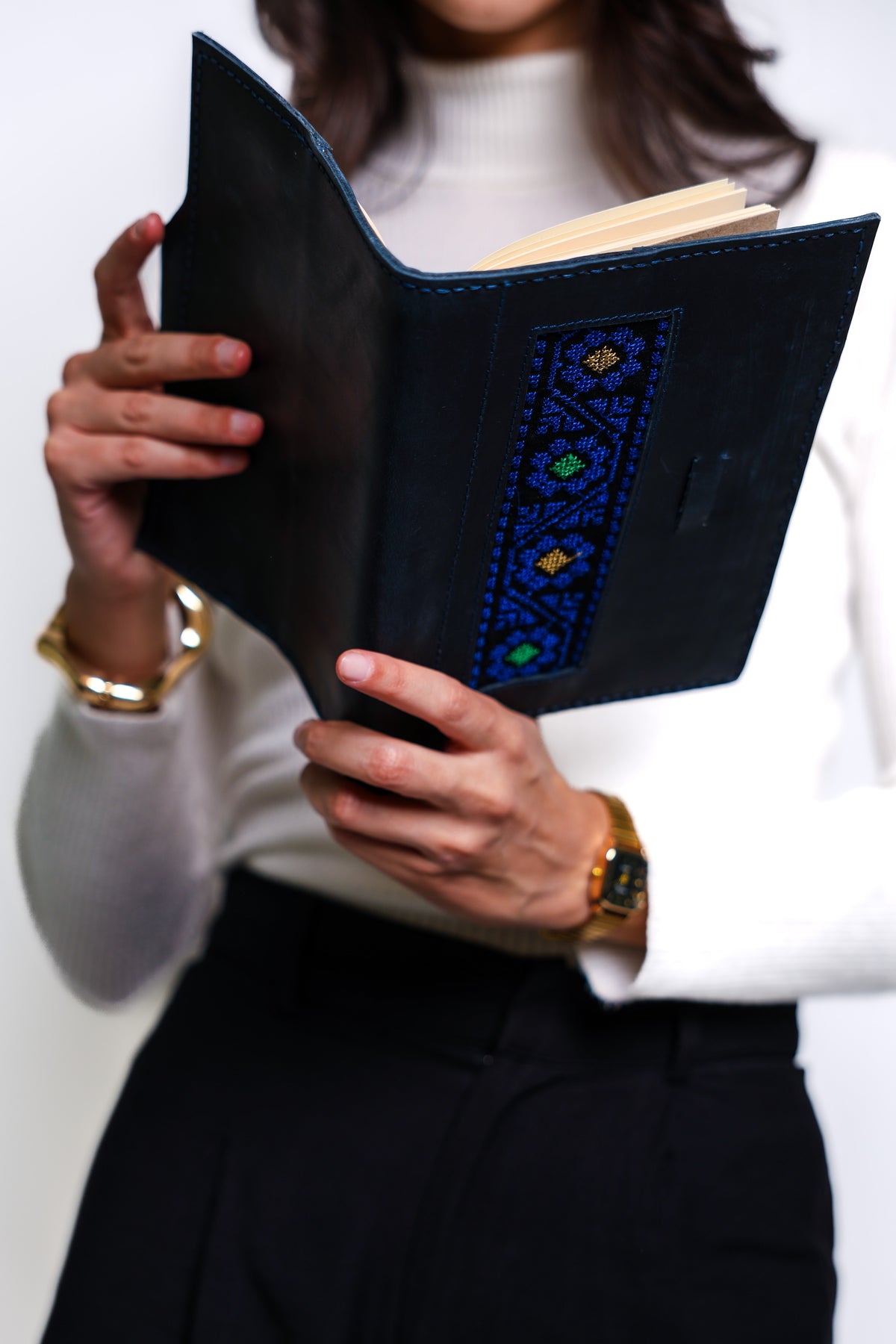 Indigo Genuine Leather Notebook