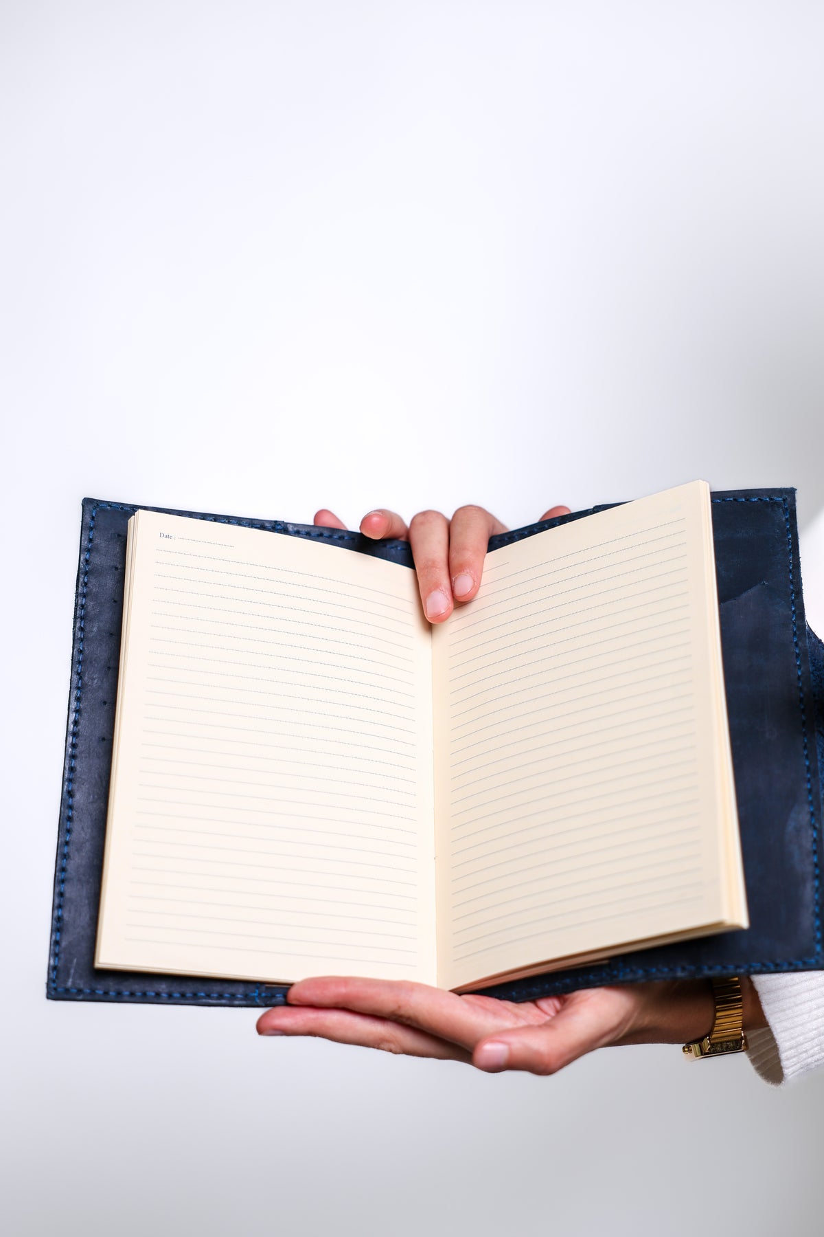 Indigo Genuine Leather Notebook