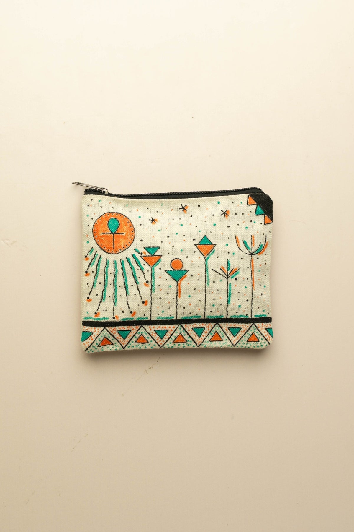 Handpainted Pouch "Ankh"