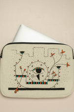 Handpainted Laptop Sleeve "Lotus of Thebes"