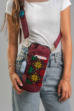 Burgundy Bottle Holder