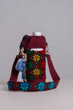 Burgundy Bottle Holder