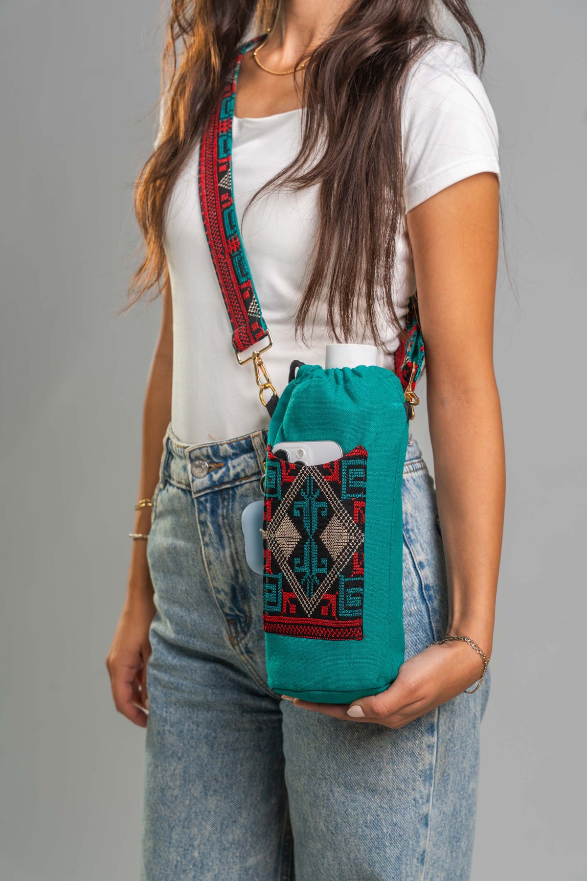 Teal Bottle Holder