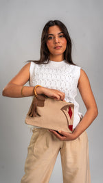 Nilofer Clutch-Beige