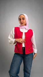 Stargazer Vest- Fuchsia