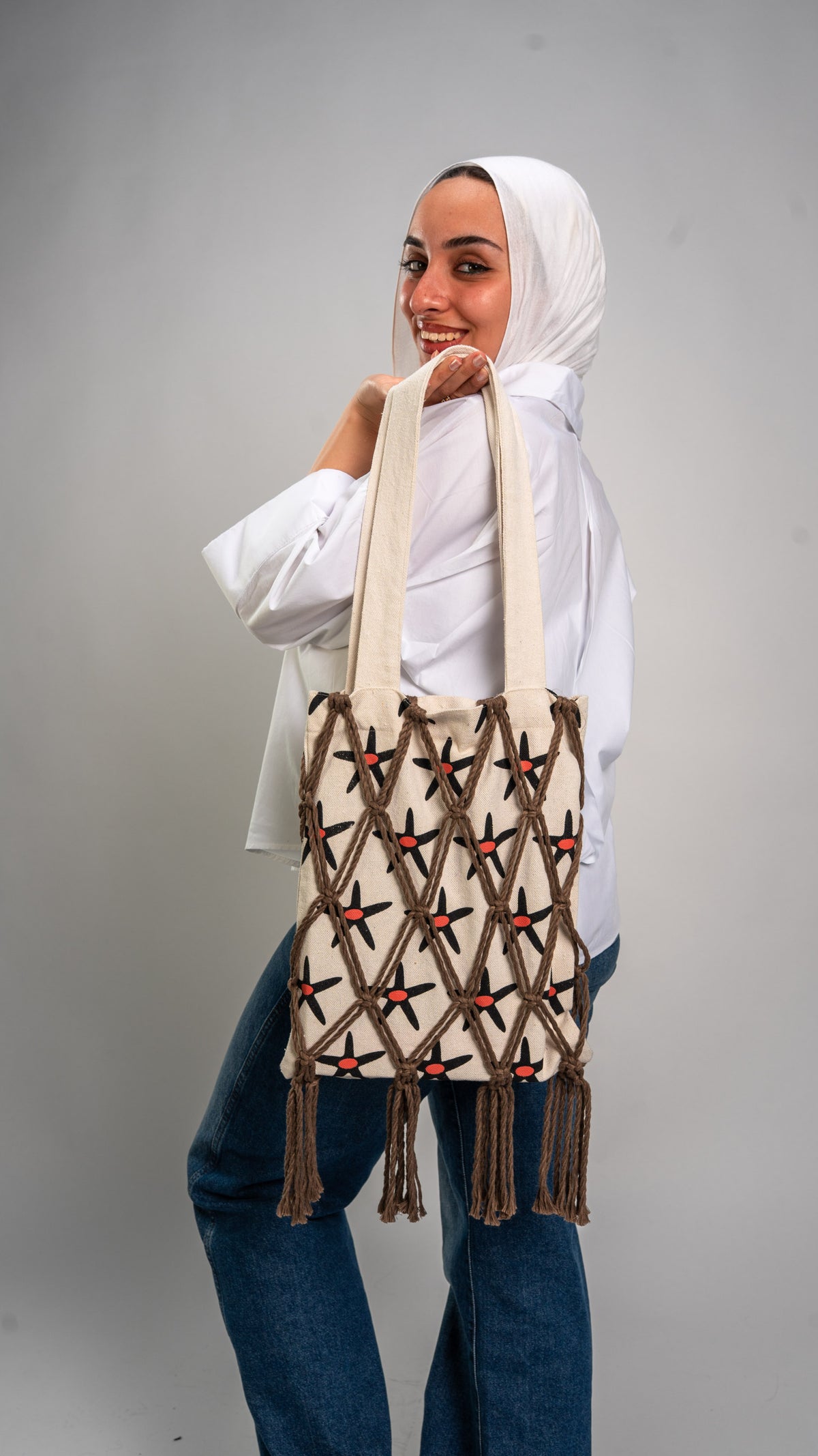 North Star Tote-Off-White