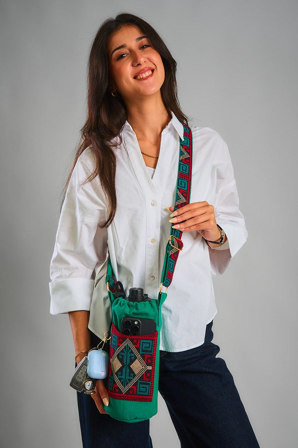 Teal Bottle Holder