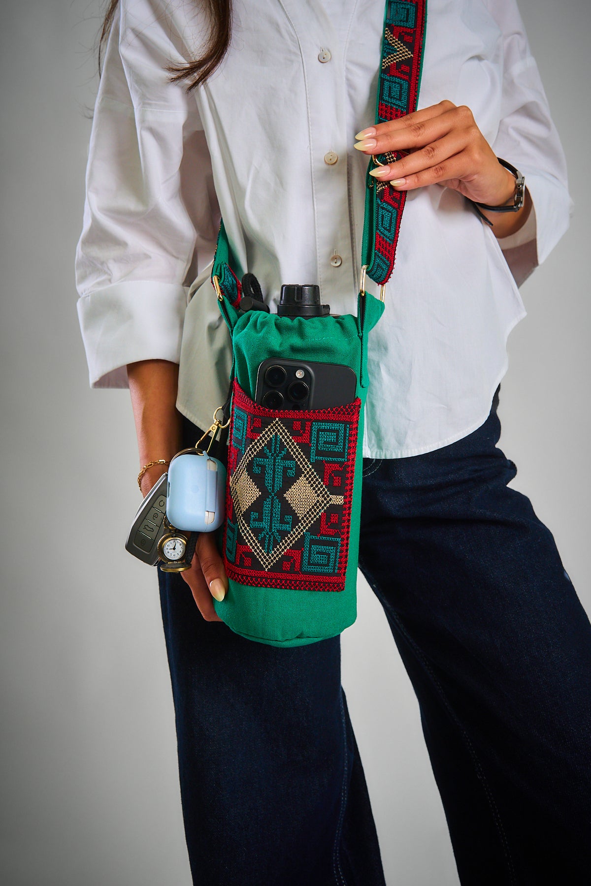 Teal Bottle Holder