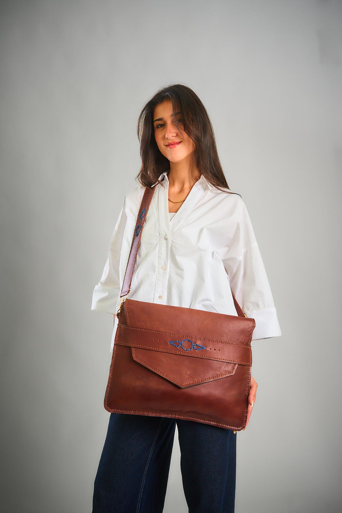 Brown Tulun Leather Bag