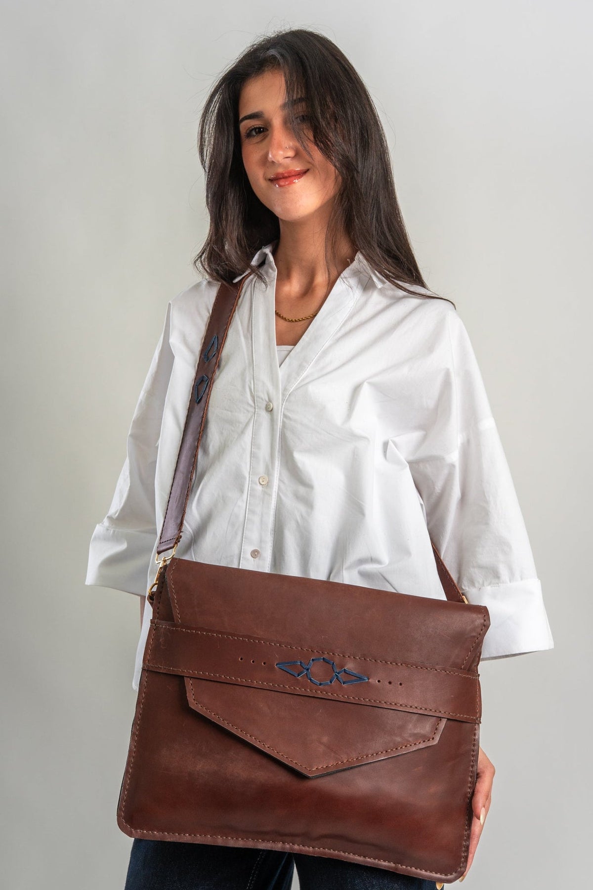 Brown Tulun Leather Bag
