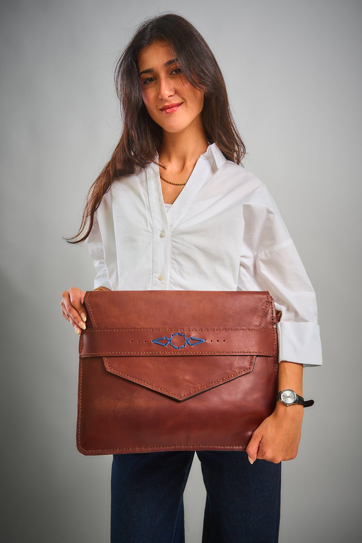 Brown Tulun Leather Bag