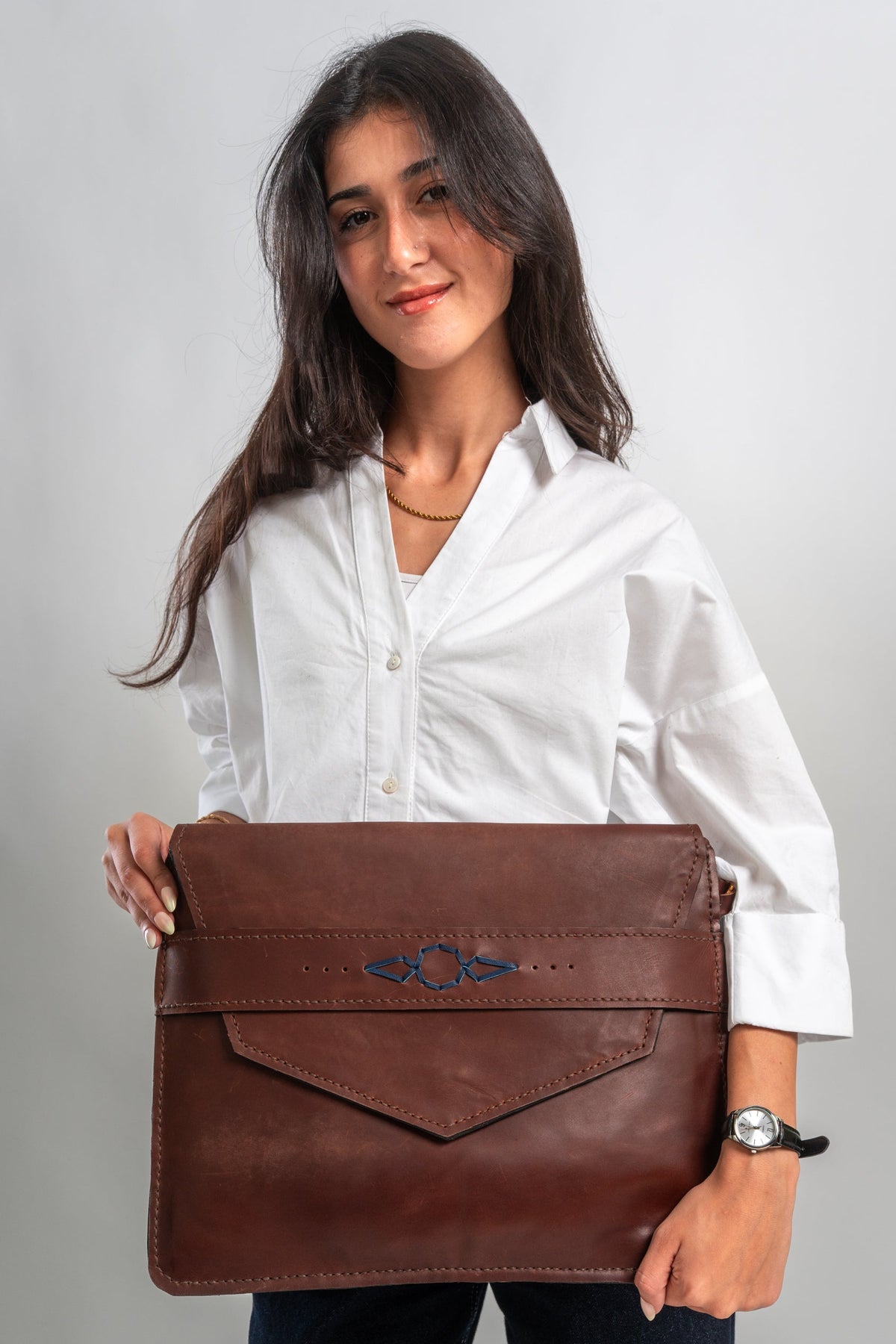 Brown Tulun Leather Bag
