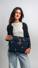 Dark Blue Palmate Sleeve
