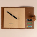 Sahara Brown Genuine Leather Notebook