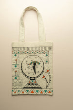 Handpainted Tote "Eye of Horus"