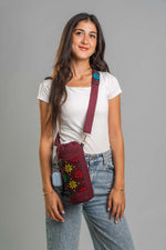 Burgundy Bottle Holder