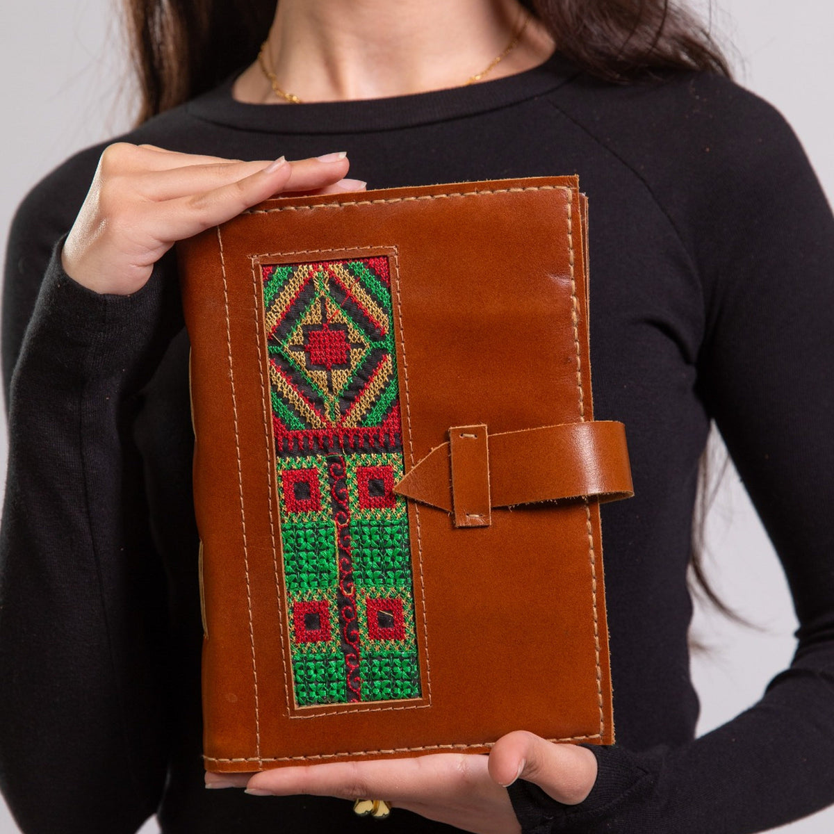 Sahara Brown Genuine Leather Notebook