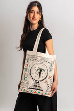 Handpainted Tote "Eye of Horus"