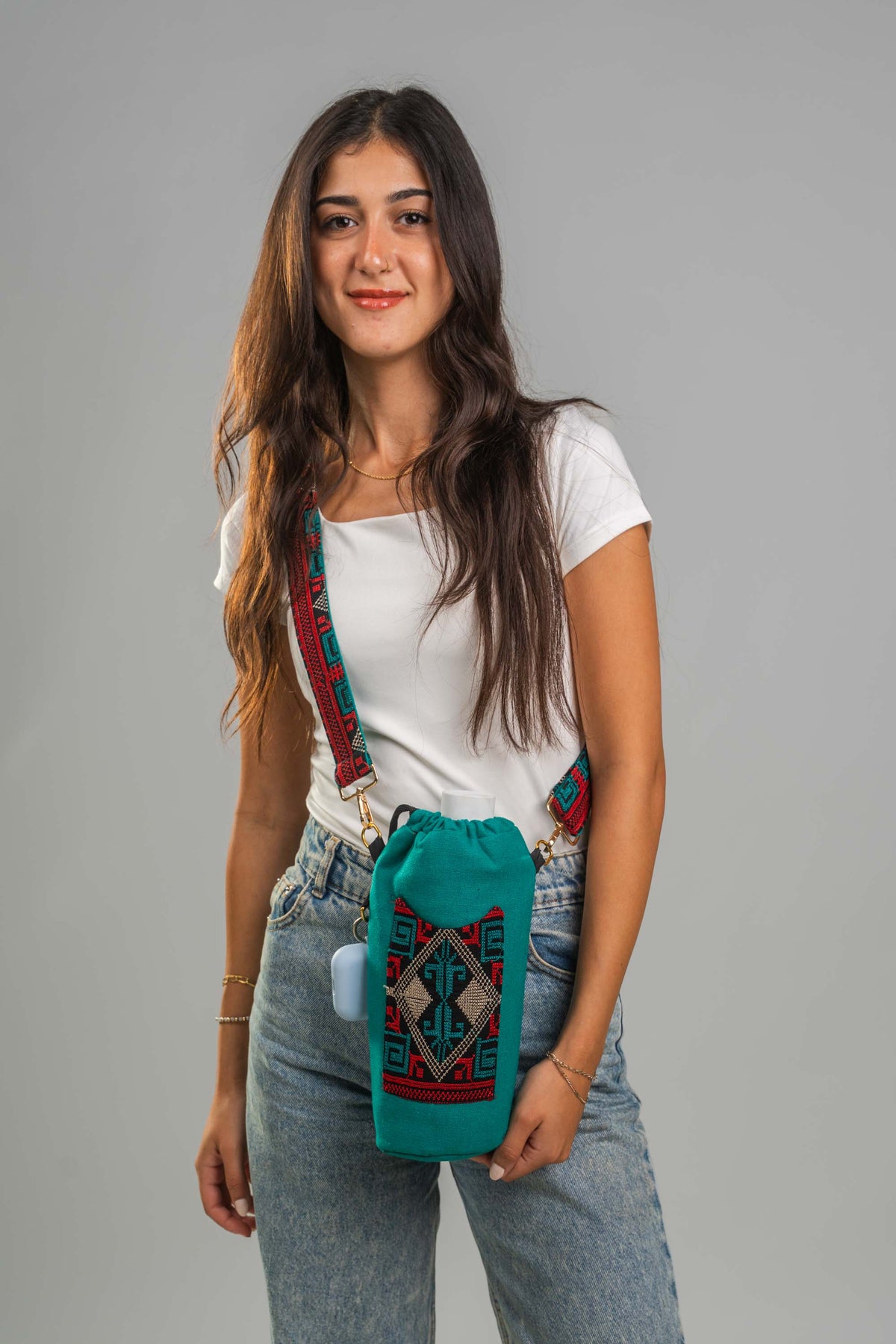 Teal Bottle Holder