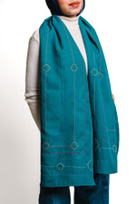 RIWAQ | Green Zellij Scarf