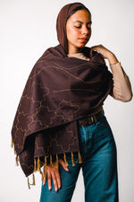RIWAQ | Brown Qaws Scarf