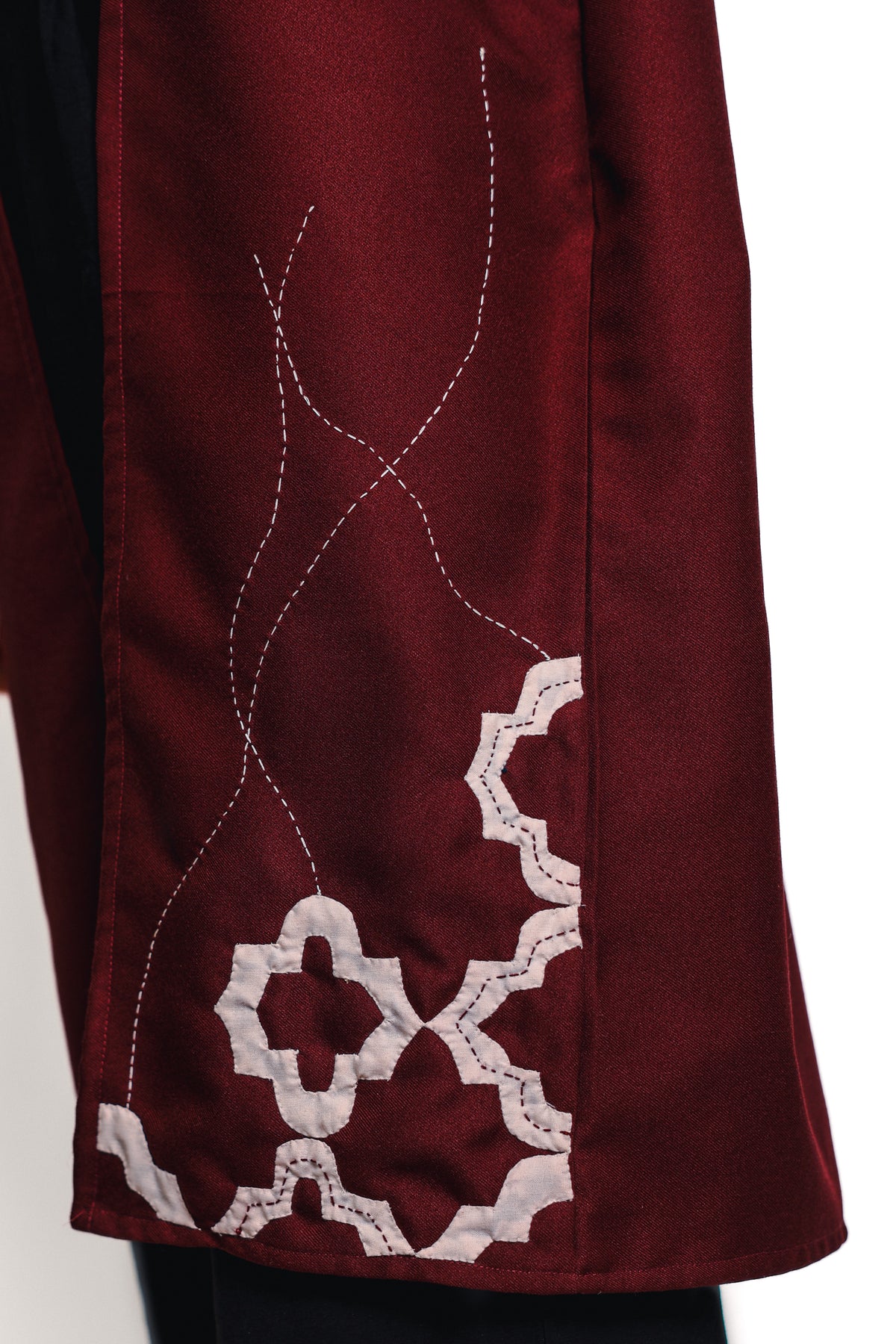 RIWAQ | Burgundy Qaws Kimono