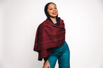 RIWAQ | Burgundy Zellij Scarf