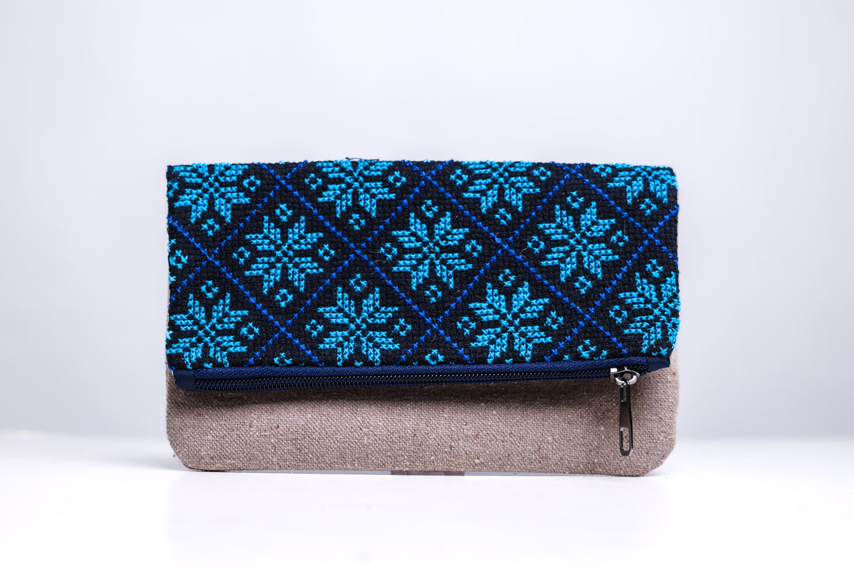 Azure Blossom Pouch